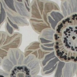 RLF Home Verona Petticoat Modern Premium Design Printed Valance 3" Rod Pocket 50" X 15" Sand/Gray -RLF Home Sales ae89be135e204ce8931cebdb319e728a