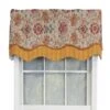 RLF Home Centennial Glory Window Treatment Premium Quality Valance 3" Rod Pocket 50" X 16" Marigold