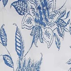 RLF Home Natalia Tailored Valance High Quality Window Treatment 3" Rod Pocket 50" X 14" Cyan Blue/White -RLF Home Sales ce316807f0c3453fa1fbcefb59311c6f