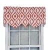 RLF Home Zamya Regal Window Treatment Premium Quality Valance 3" Rod Pocket 50" X 17" Tangerine -RLF Home Sales d17c80ce92044e2586659d1781f259df