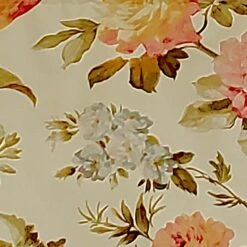 RLF Home Casa Di Fiori Window Treatment Regal Premium Quality Valance 3" Rod Pocket 50" X 17" Cameo Cream -RLF Home Sales e2689a72fec143c392a849567e3bdf4a