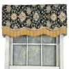 RLF Home Centennial Glory Window Treatment Premium Quality Valance 3" Rod Pocket 50" X 16" Cobalt Blue