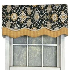 RLF Home Centennial Glory Window Treatment Premium Quality Valance 3" Rod Pocket 50" X 16" Cobalt Blue